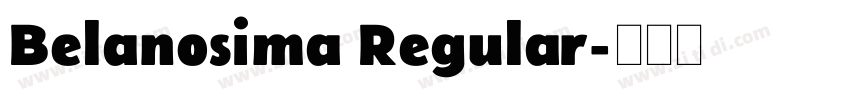 Belanosima Regular字体转换